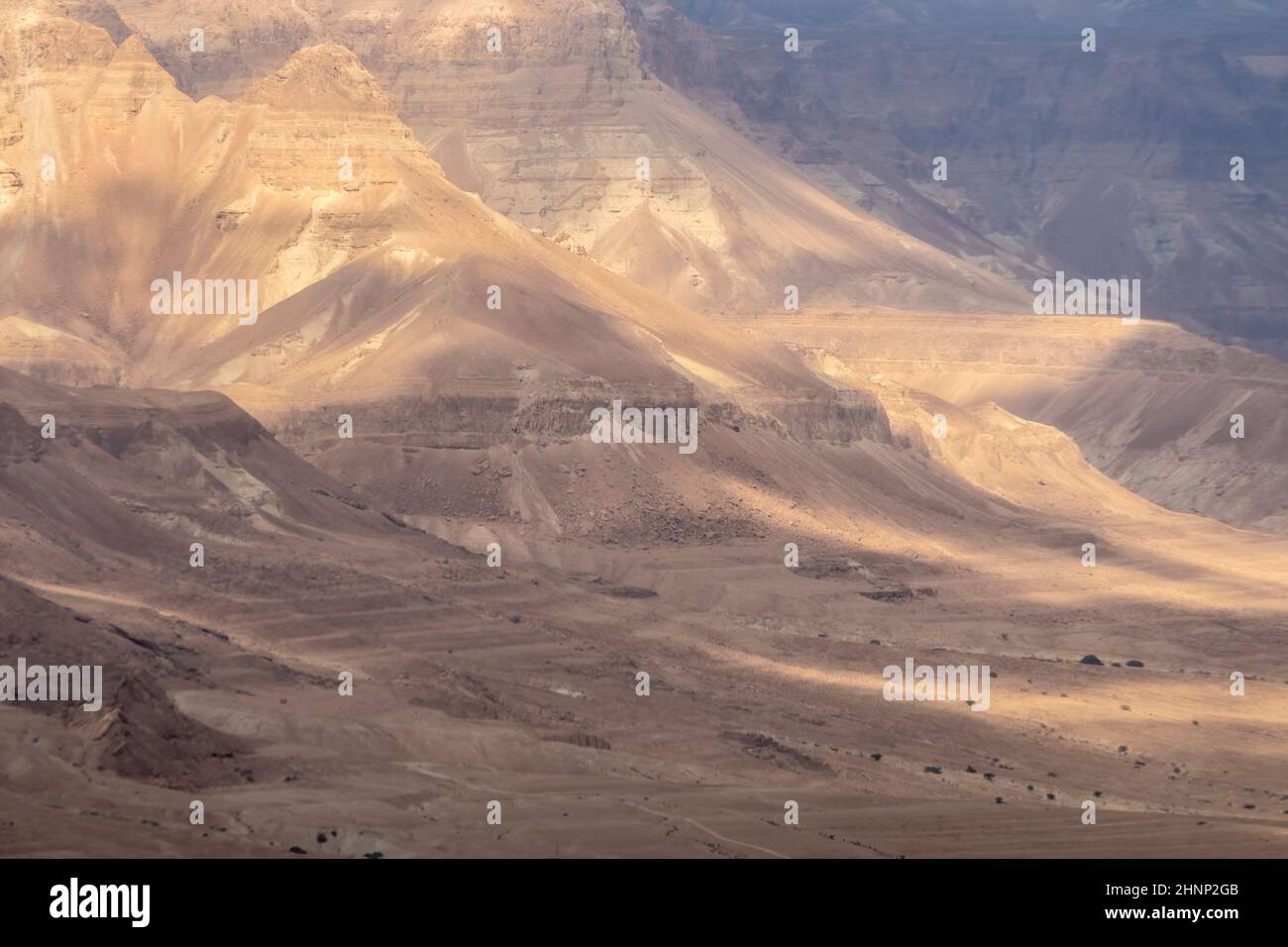 Cari pendii del deserto del mare, Israele Foto Stock