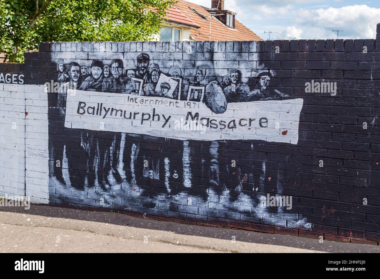Propaganda politica a Belfast Foto Stock