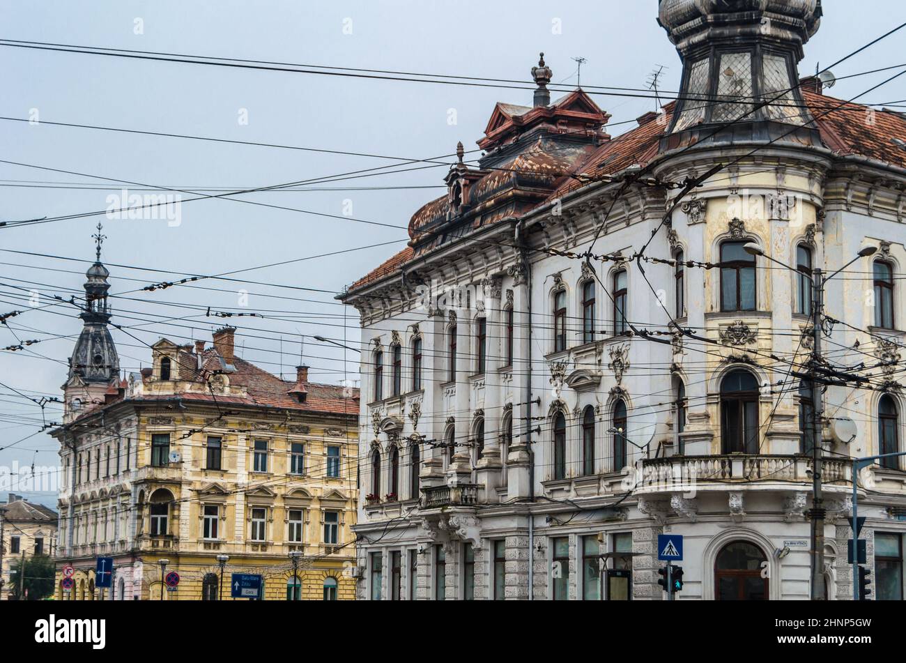 Paesaggio urbano a Cluj-Napoca, Romania Foto Stock