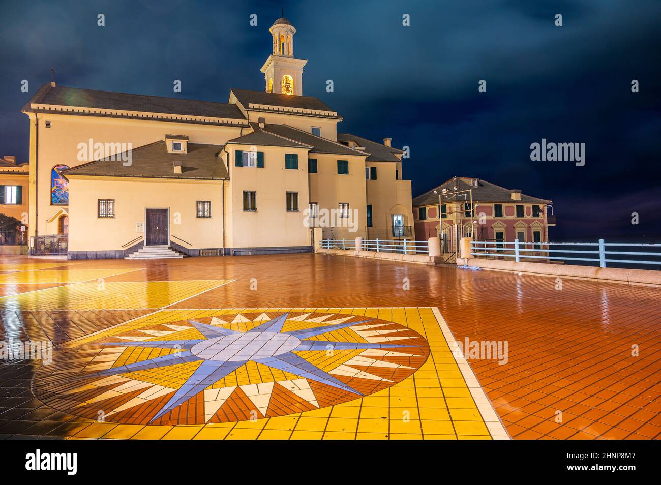 Corso Italia, lungomare di Genova Foto Stock