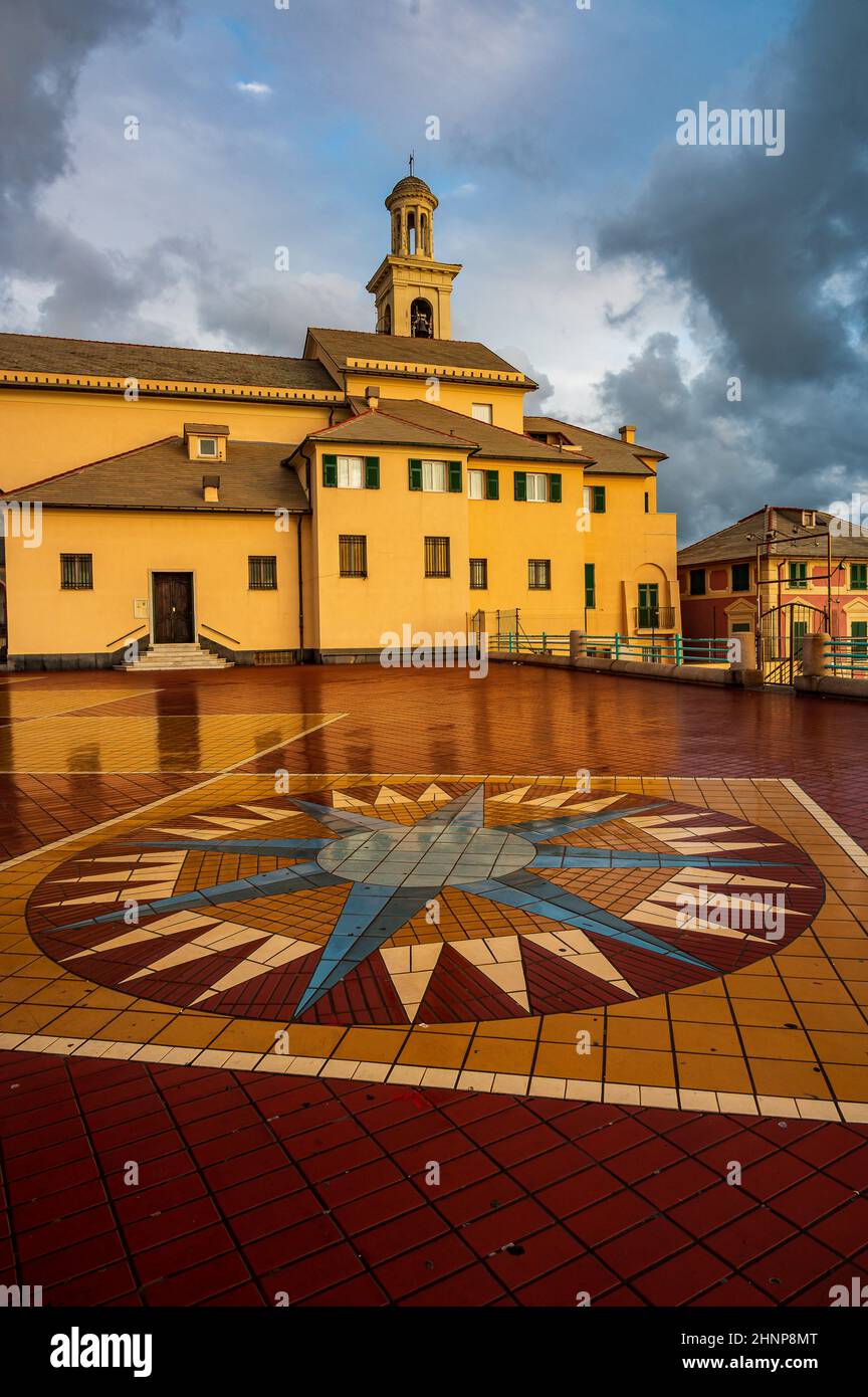 Corso Italia, lungomare di Genova Foto Stock