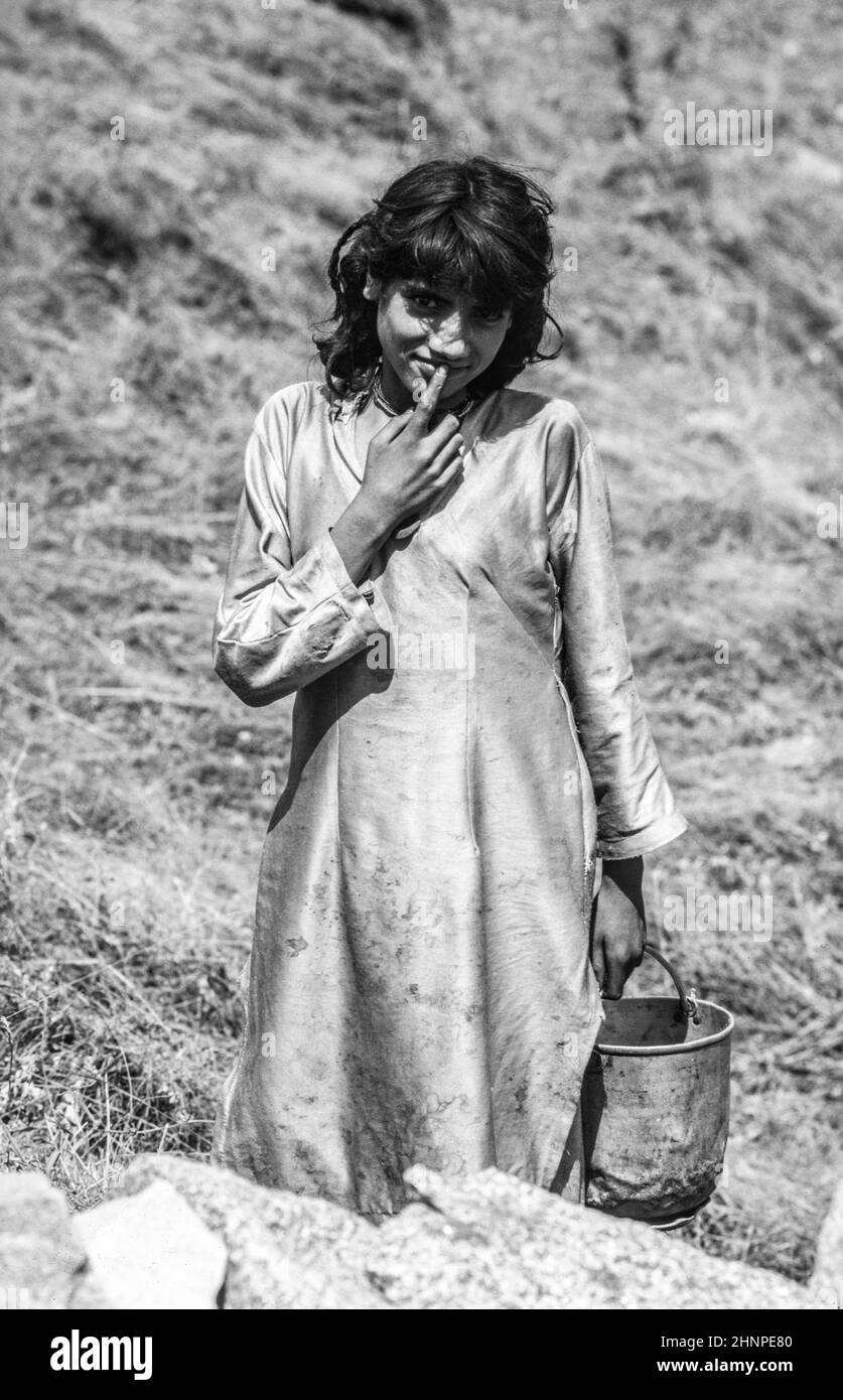 ritratto di donna contadina sconosciuta Foto Stock