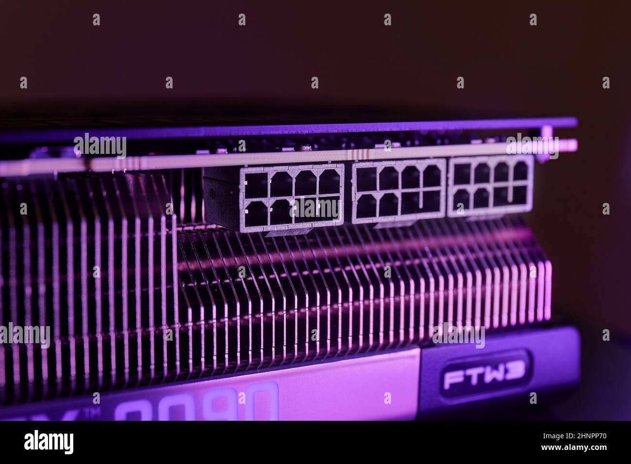 Display GPU EVGA GeForce RTX 3090 Nvidia Foto Stock