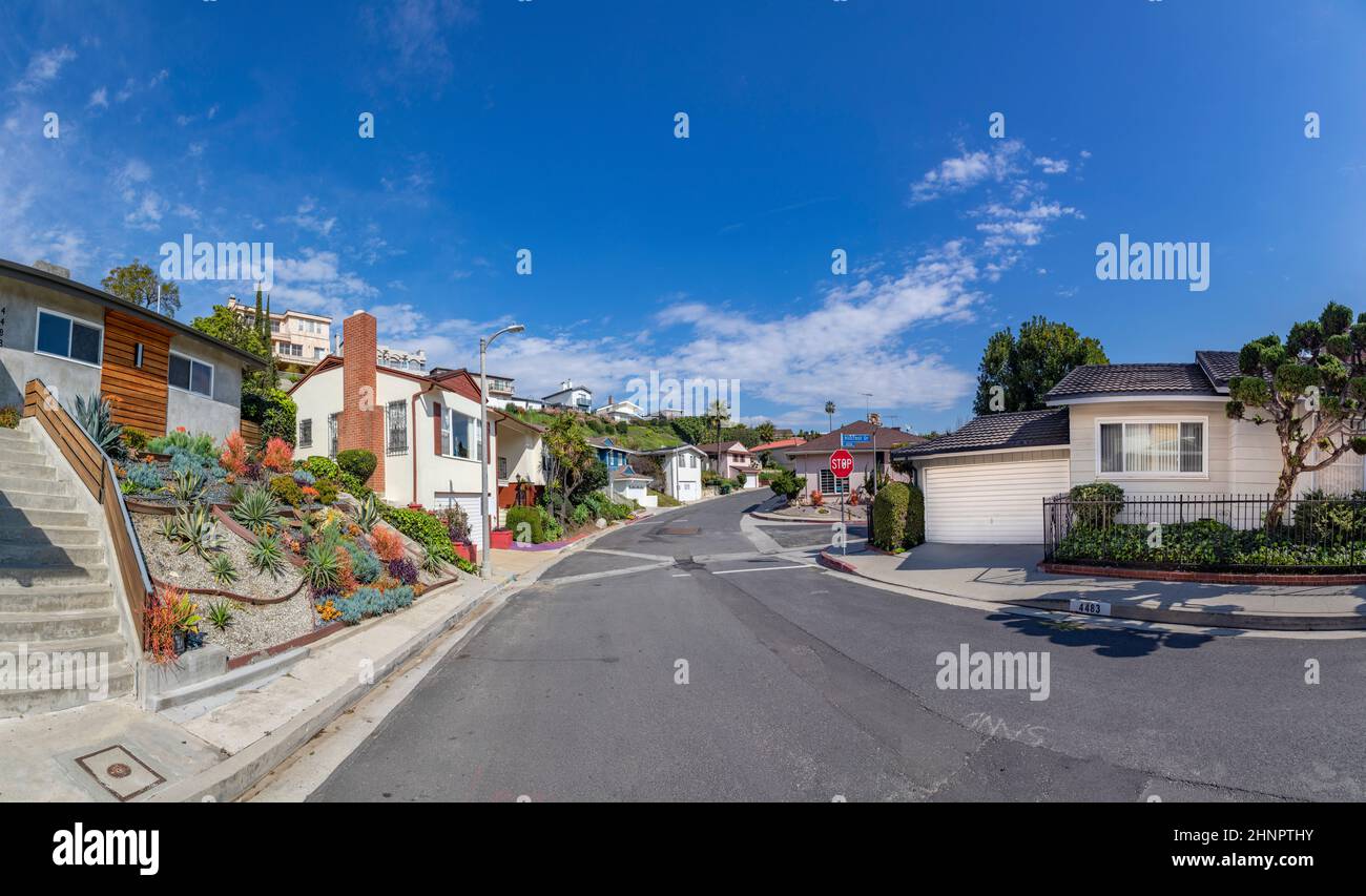 Bella zona soggiorno a Crenshaw. Crenshaw District è un quartiere di Los Angeles, in California. Foto Stock