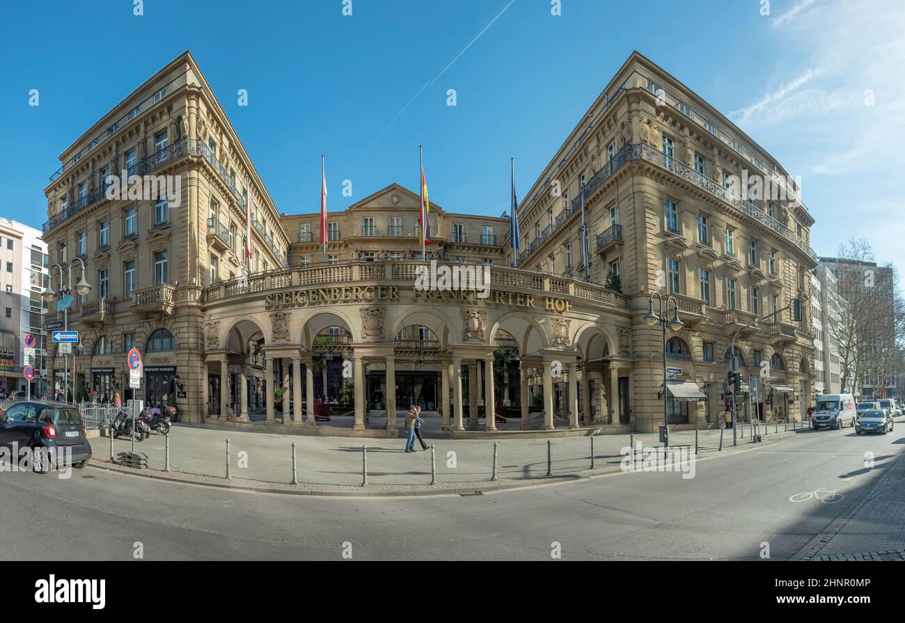 Hotel di lusso Steigenberger Frankfurter Hof a Francoforte sul meno, Assia, Assia, Germania Foto Stock