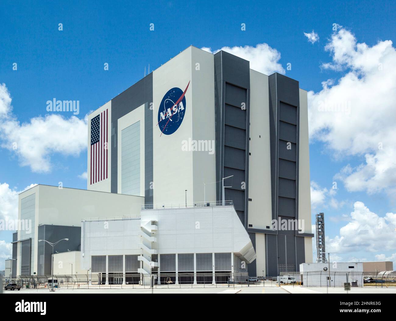 L'edificio di assemblaggio dei veicoli presso la NASA, Kennedy Space Foto Stock