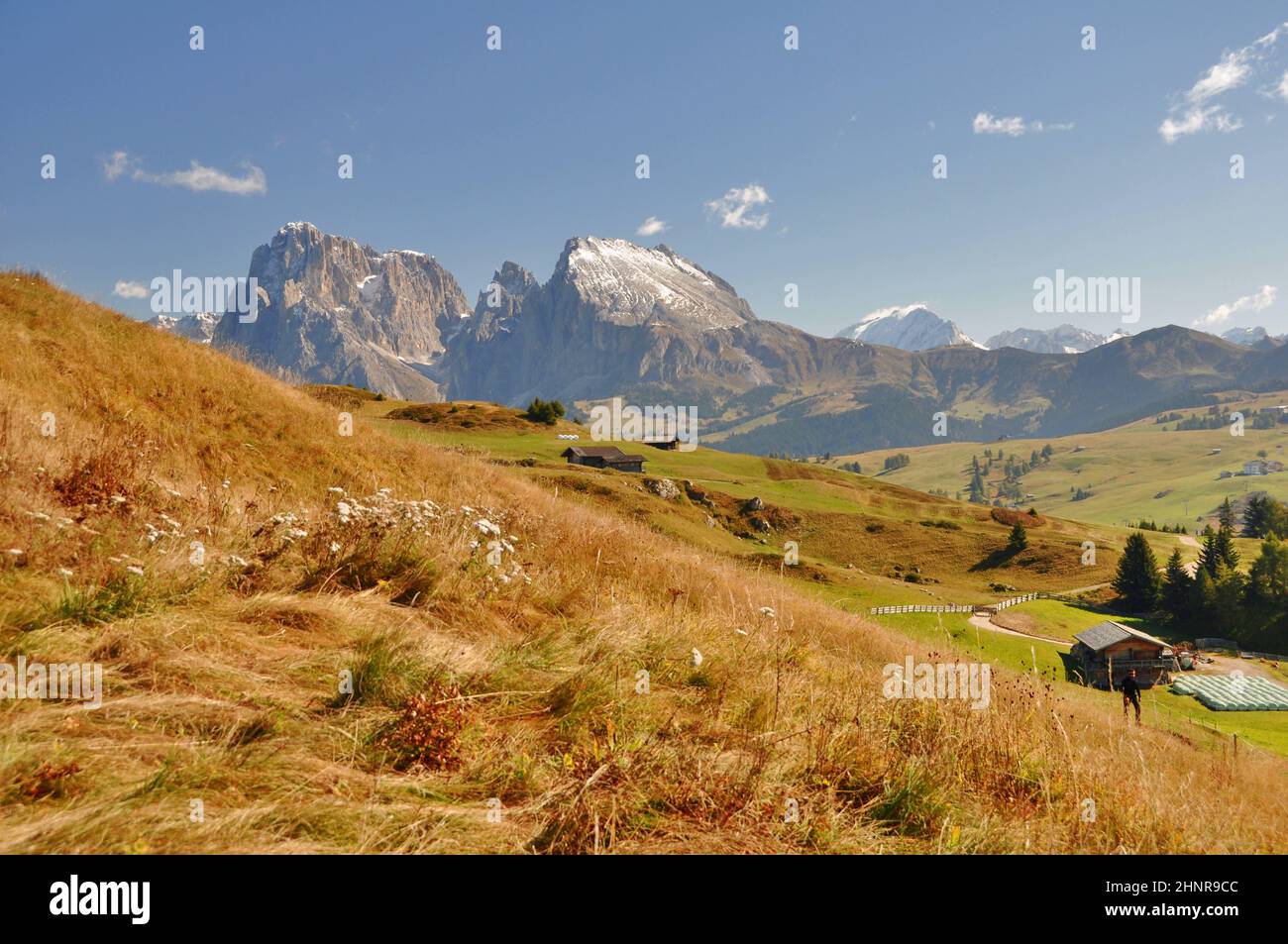 le alpi in alto adige / alpe di siusi Foto Stock