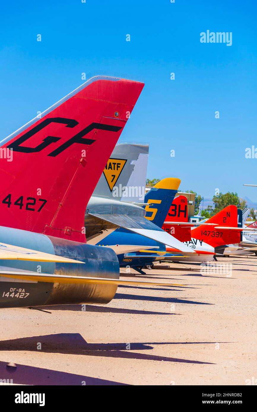 Aircraft in Pima Air and Space Museum Foto Stock
