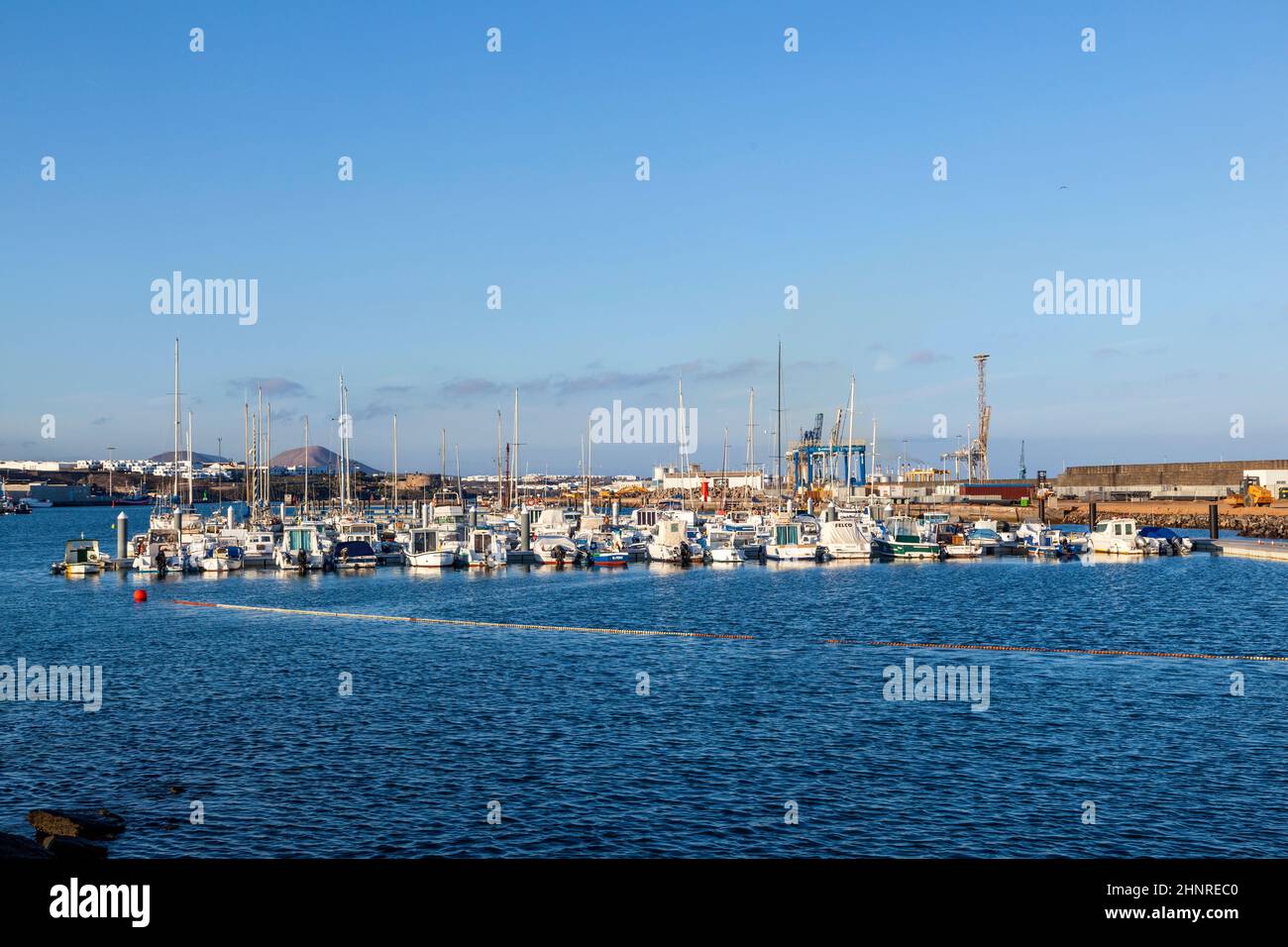 Porto degli yacht ad Arrecife, Spagna Foto Stock