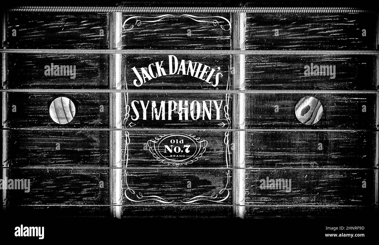Promozione musicale Jack Daniels Rock Foto Stock