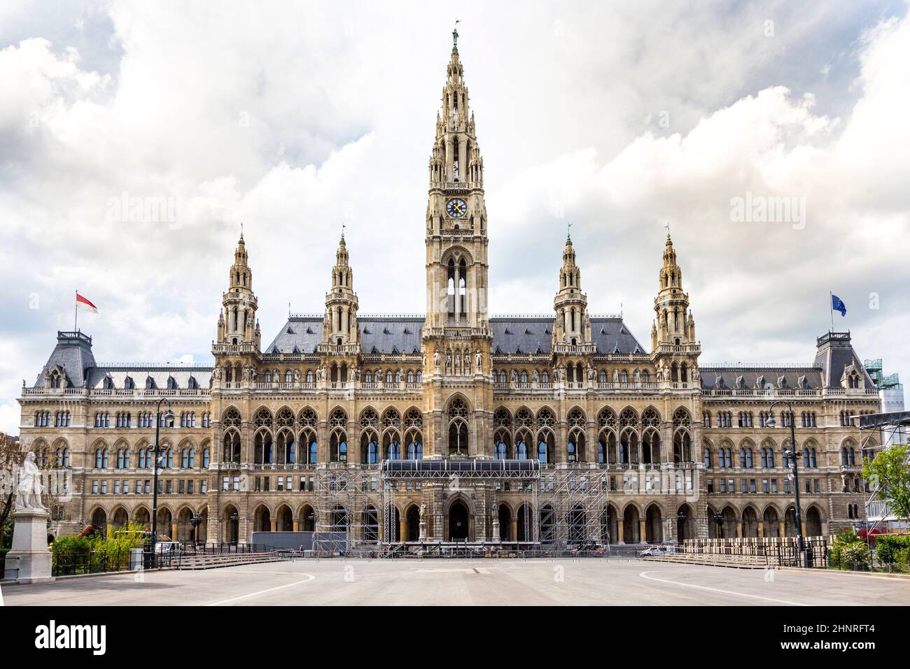 Il municipio è la sede principale dell'amministrazione comunale di Vienna Foto Stock