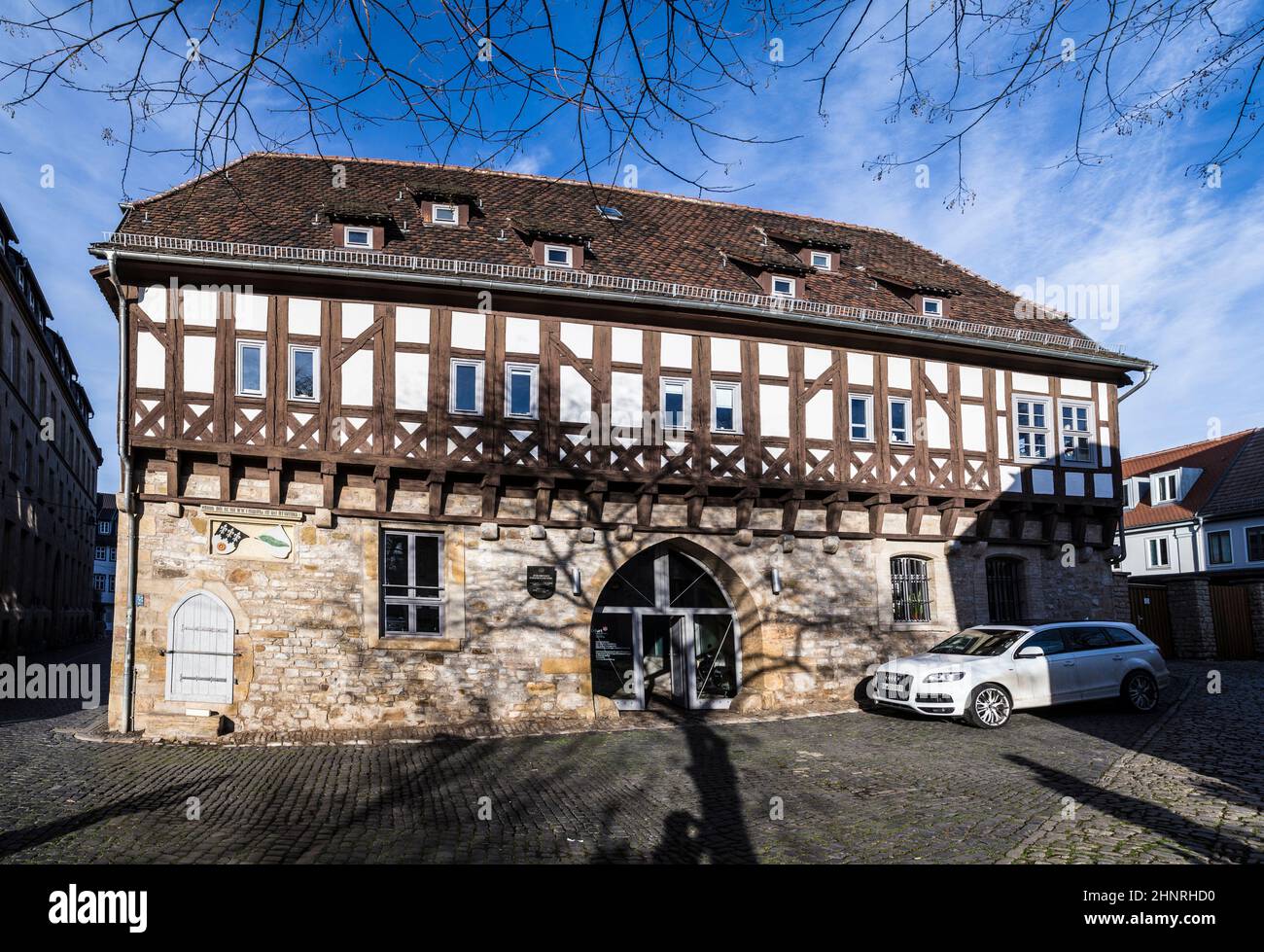 Vecchia sinagoga a Erfurt, Germania Foto Stock