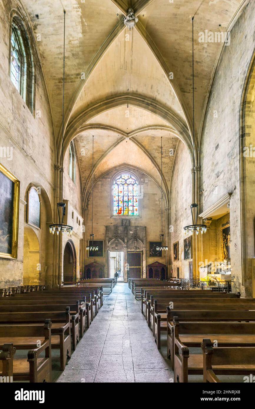Cattedrale Sainte Sauveur a Aix-en-Provence, Francia Foto Stock