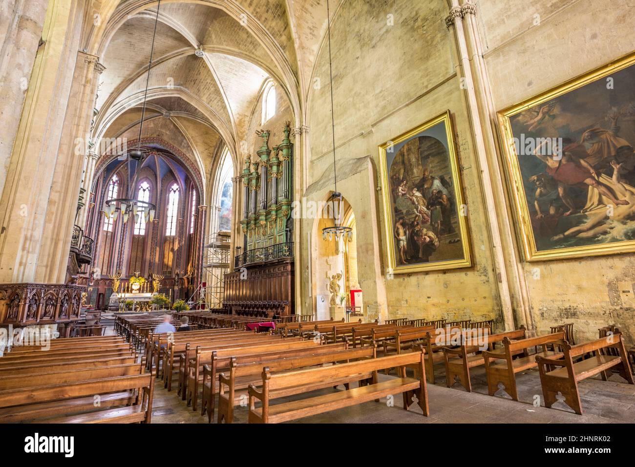 Cattedrale Sainte Sauveur a Aix-en-Provence, Francia Foto Stock