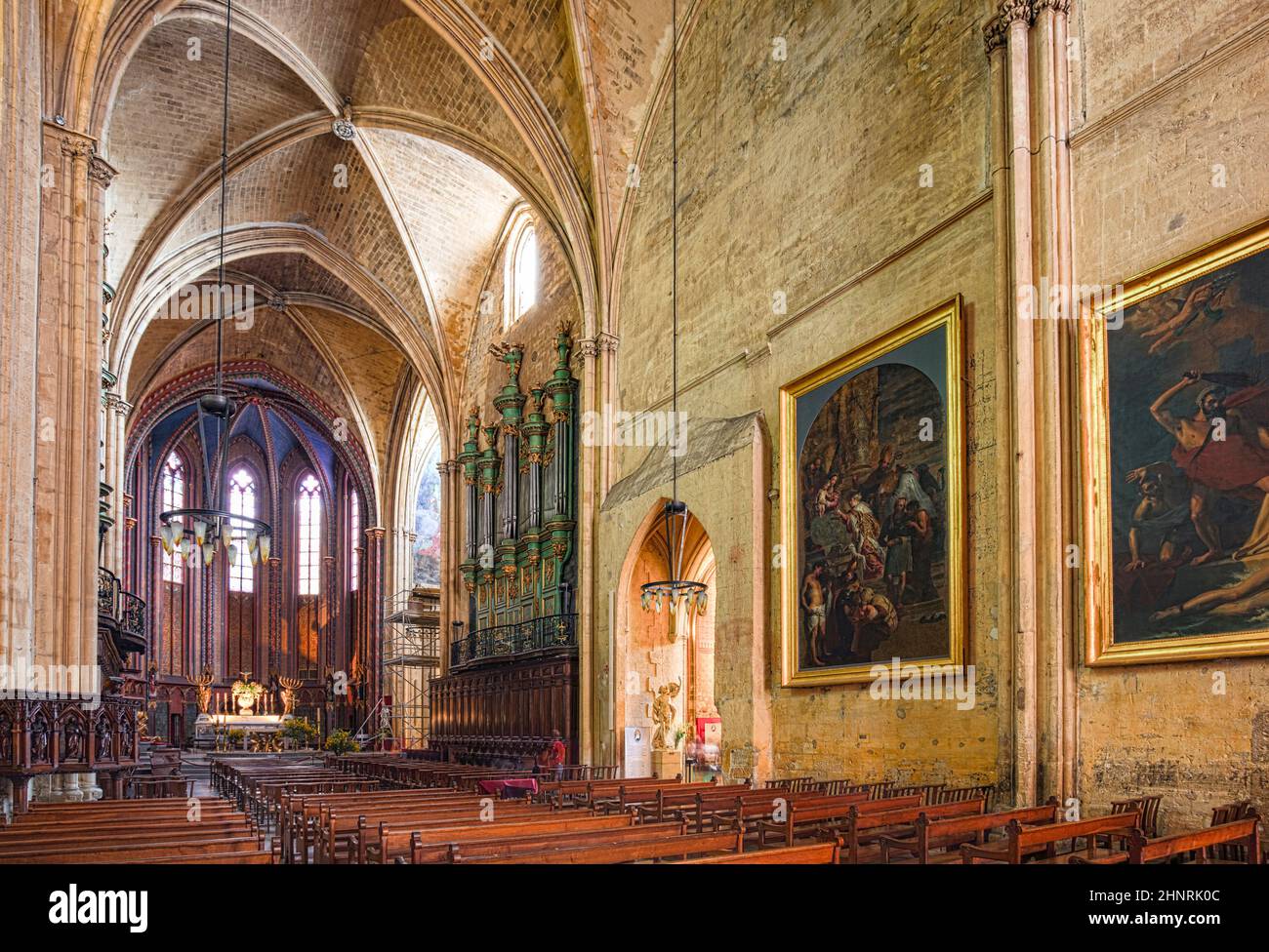 Cattedrale Sainte Sauveur a Aix-en-Provence, Francia Foto Stock