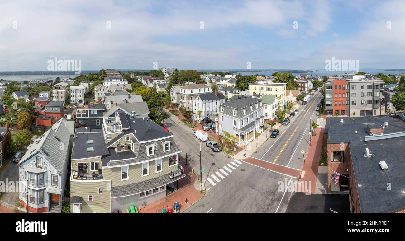 Vista aerea dell'area soggiorno di Portland Hill Foto Stock