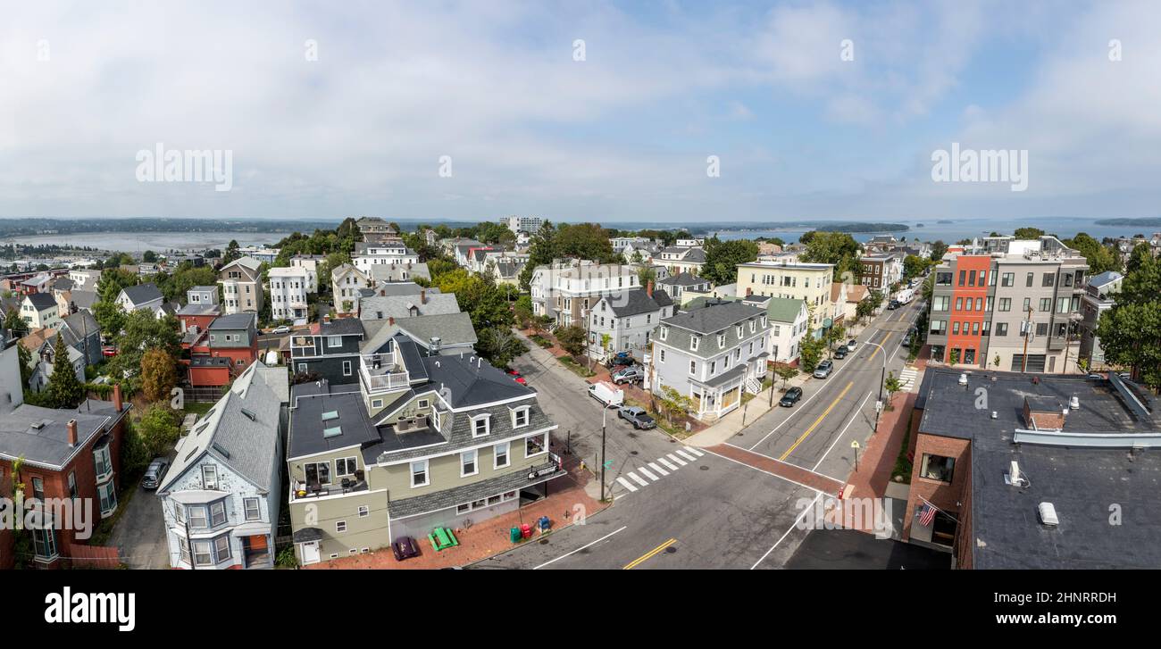 Vista aerea dell'area soggiorno di Portland Hill Foto Stock