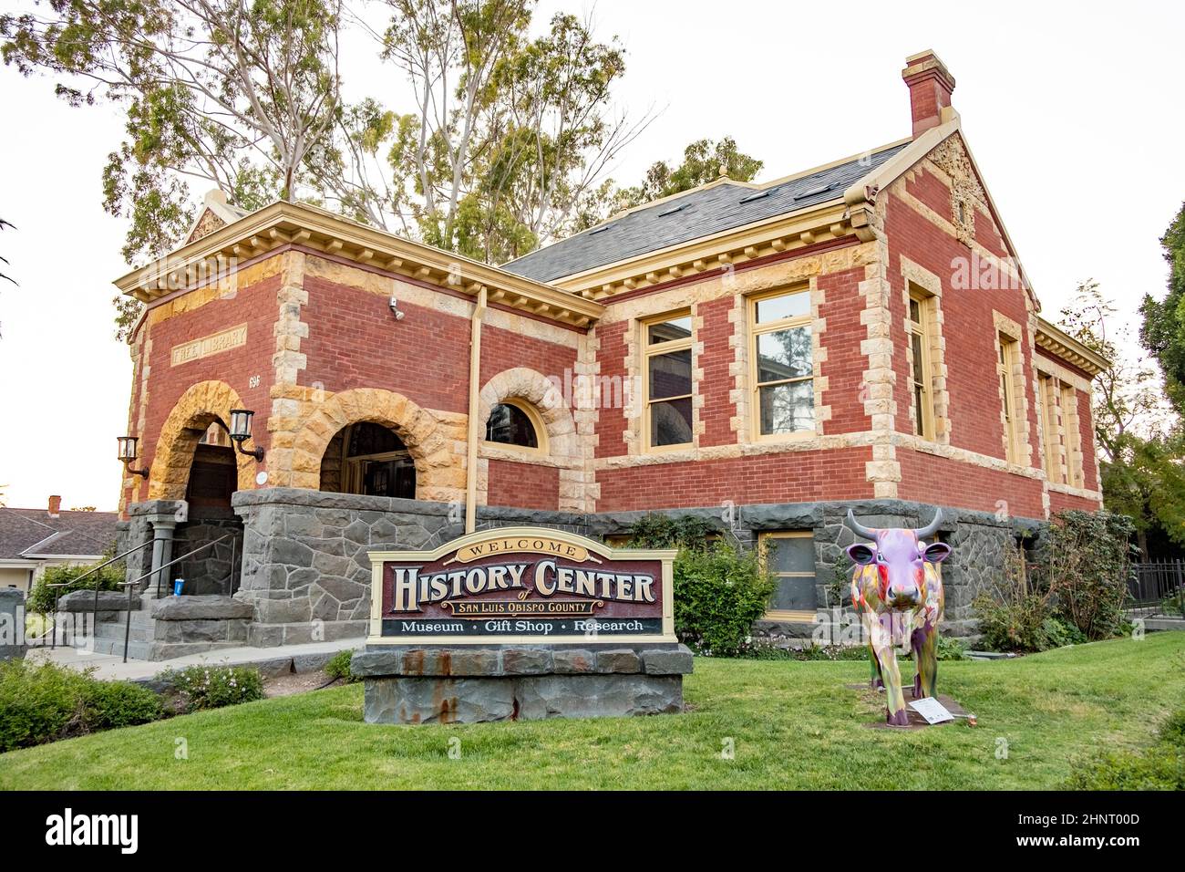 Centro storico panoramico di San Lois Obispo. Il museo è un'organizzazione senza scopo di lucro ed è stato fondato nel 1953 Foto Stock