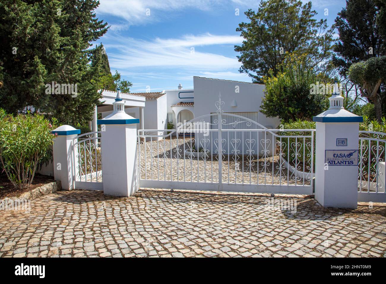 villa di Singer Udo Juergens sulla costa dell'Algarve in Portogallo Foto Stock