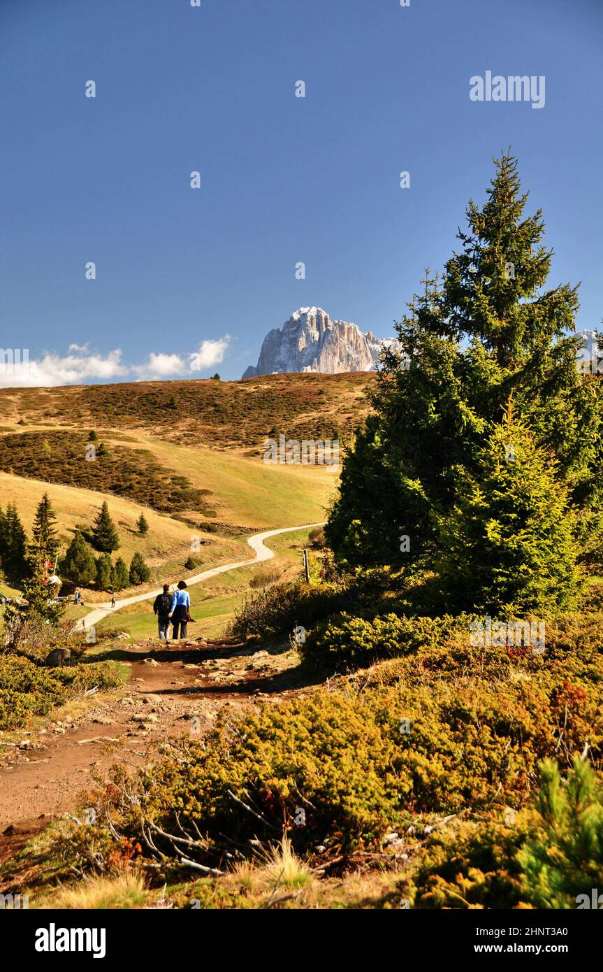 le alpi in alto adige / alpe di siusi Foto Stock