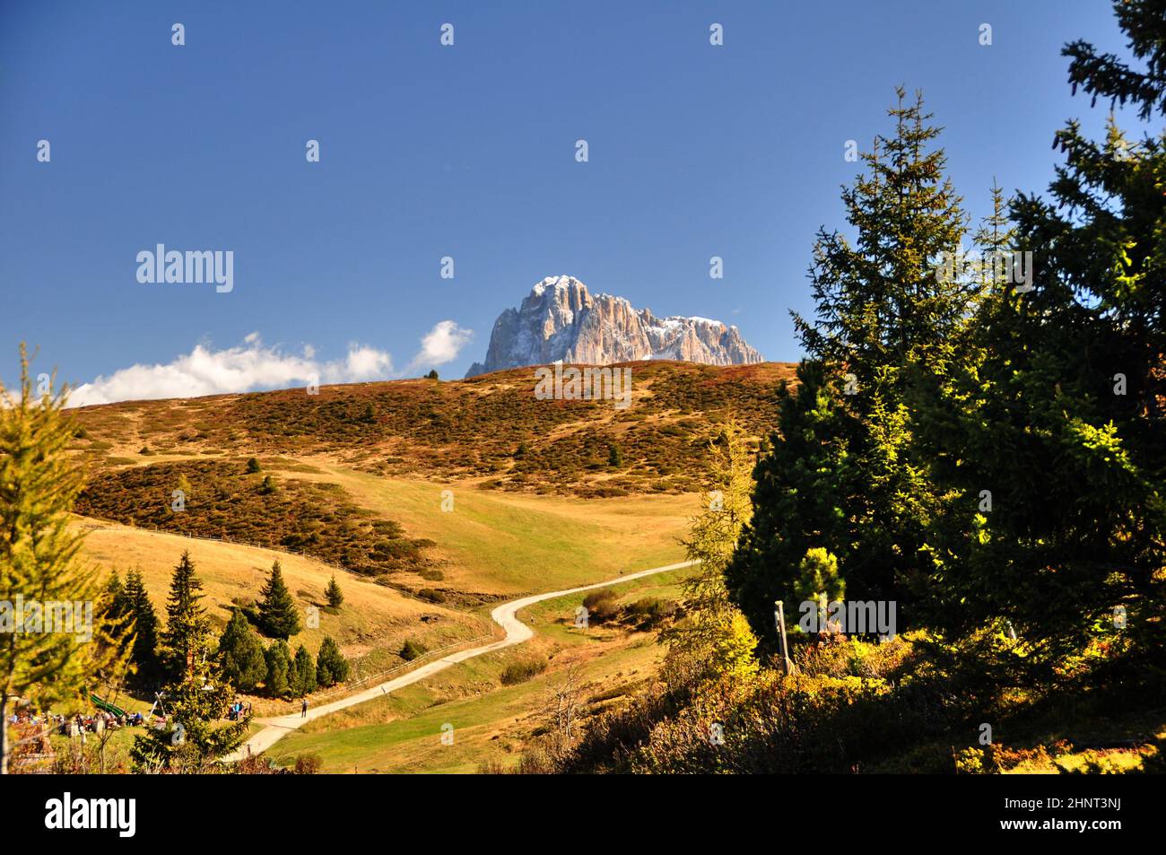 le alpi in alto adige / alpe di siusi Foto Stock