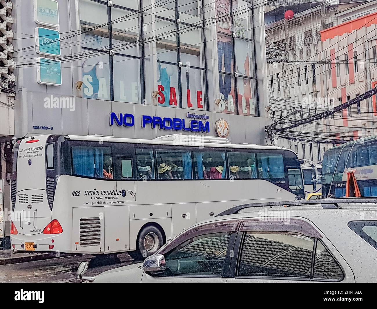 Bangkok Thailandia Centro commerciale senza problemi. Ora tutto è chiuso? Foto Stock