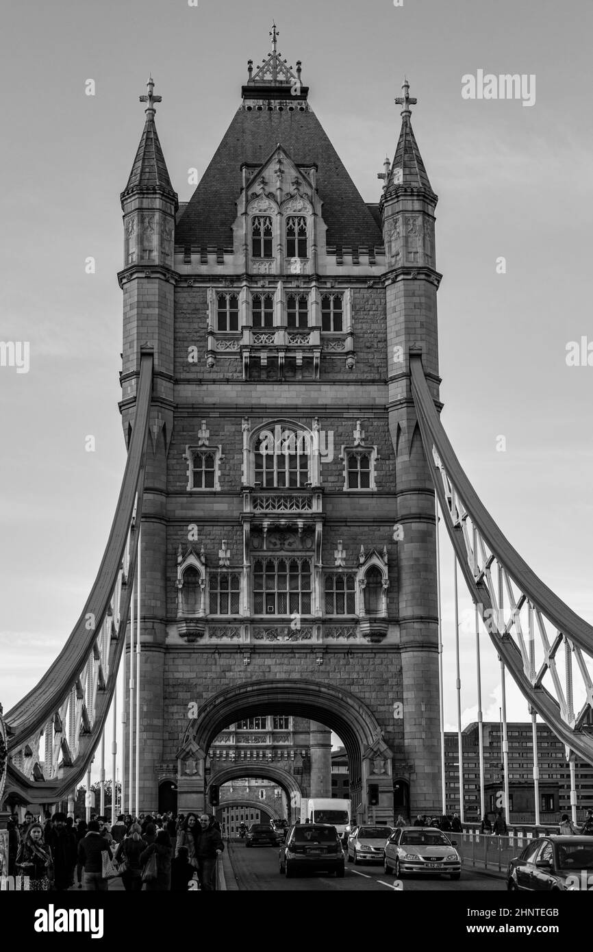 Il Tower Bridge di Londra in Inghilterra Foto Stock