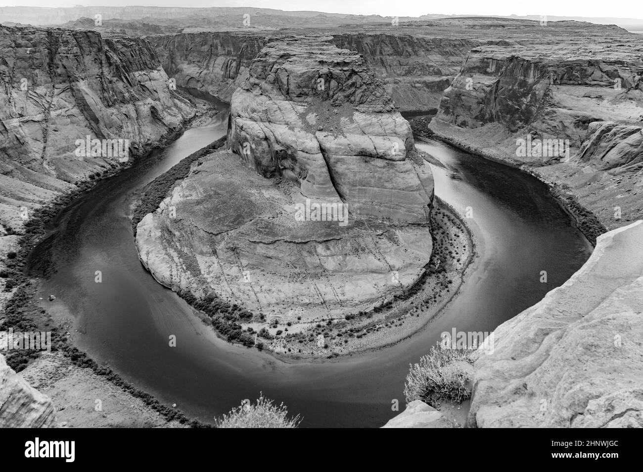 Curva a ferro di cavallo nel fiume Colorado, Arizona, Stati Uniti Foto Stock