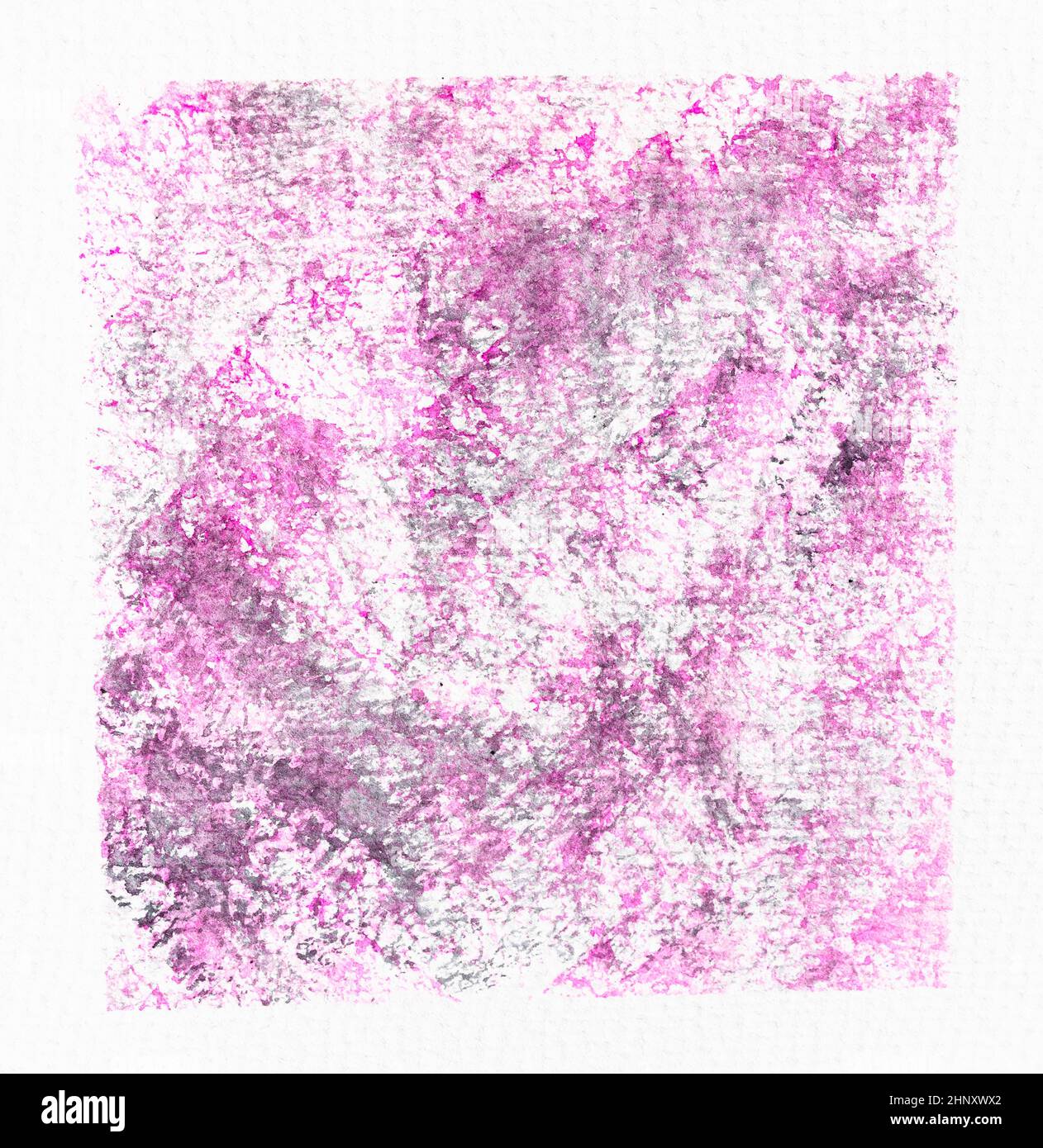 esempio di tecnica di pittura acquarello disegno a mano in colore seppia su  carta bianca testurizzata primo piano - le stampe in spugna con acquerello  grigio e poi rosa Foto stock - Alamy
