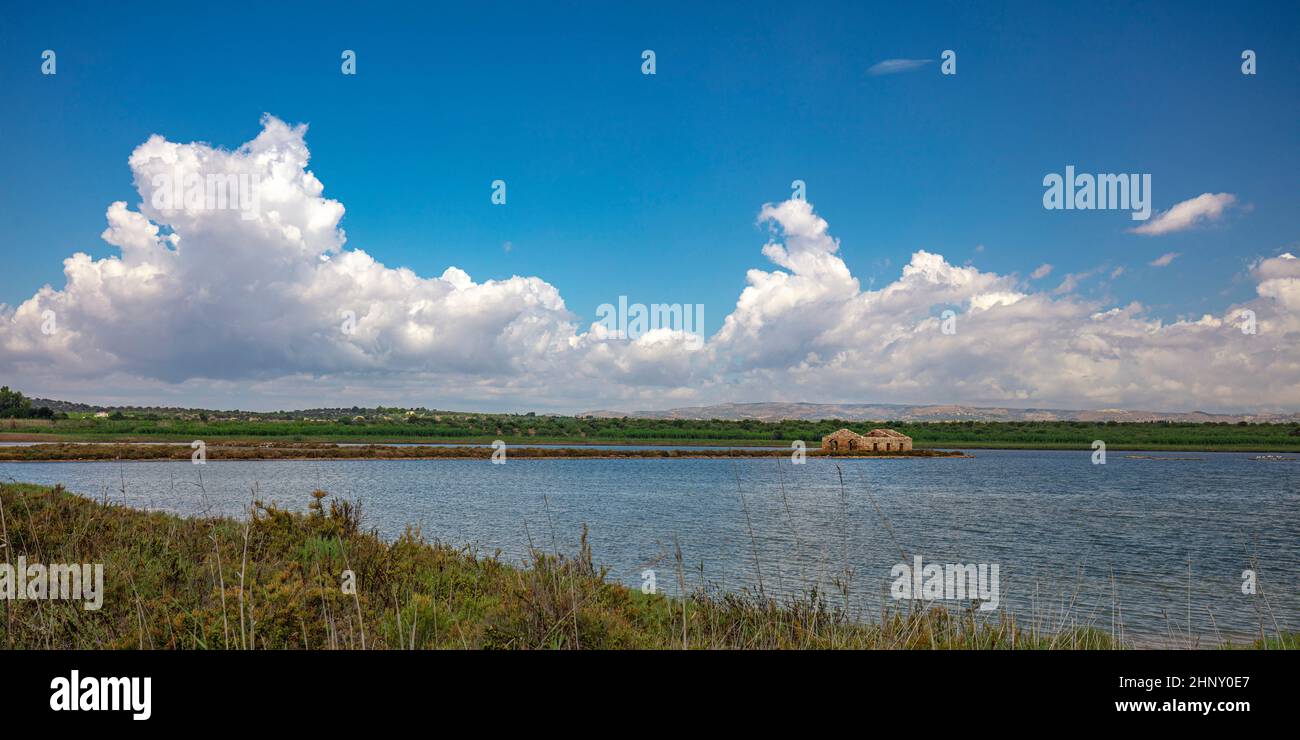 riserva naturale di vendicari in sicilia Foto Stock