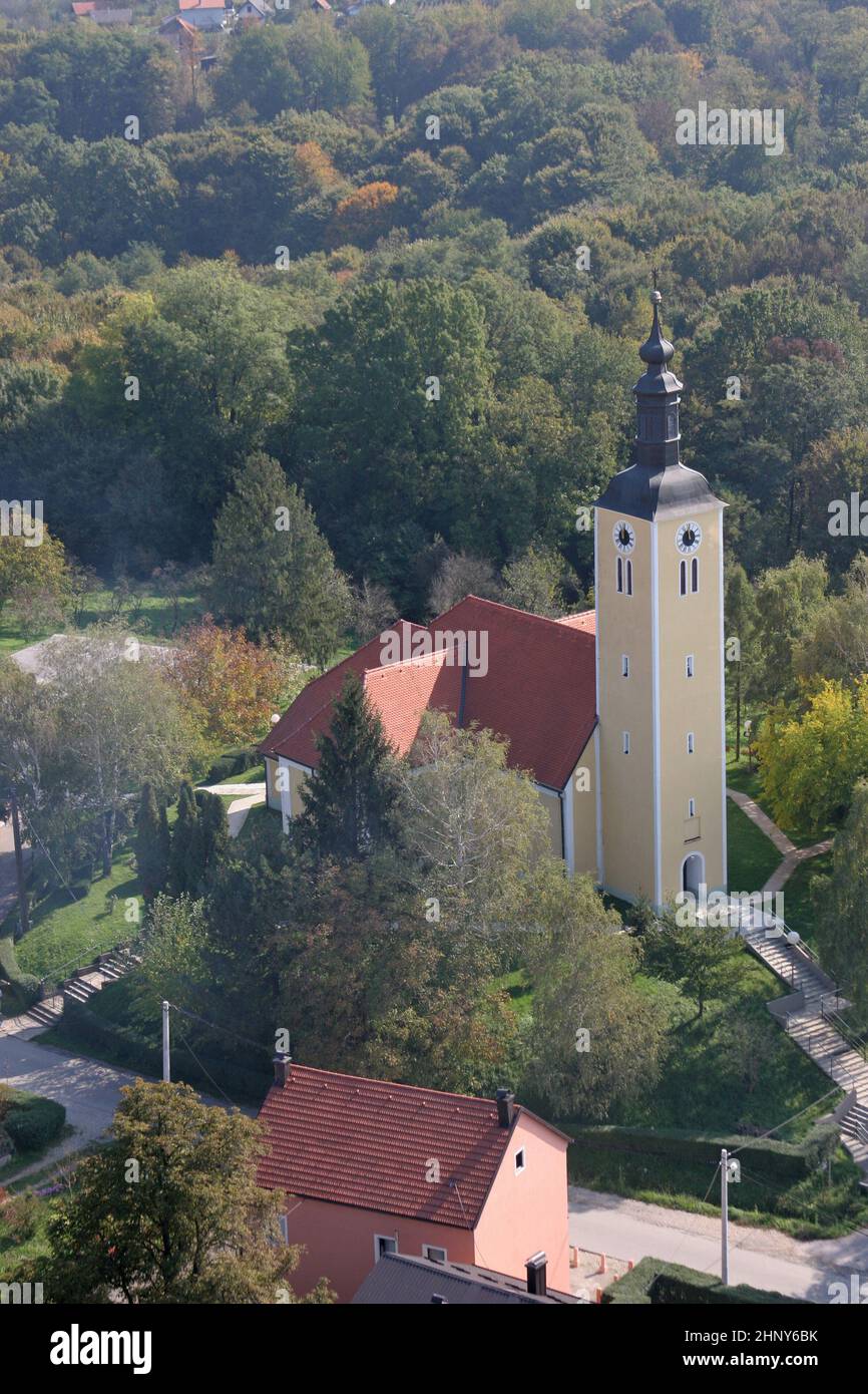 Chiesa del San Brice di Tours a Brckovljani, Croazia Foto Stock