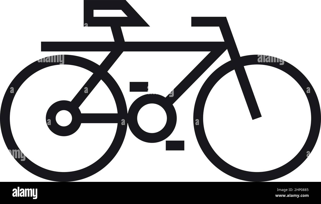 Icona bicicletta. Logo della bicicletta. Simbolo di trasporto ECO Illustrazione Vettoriale