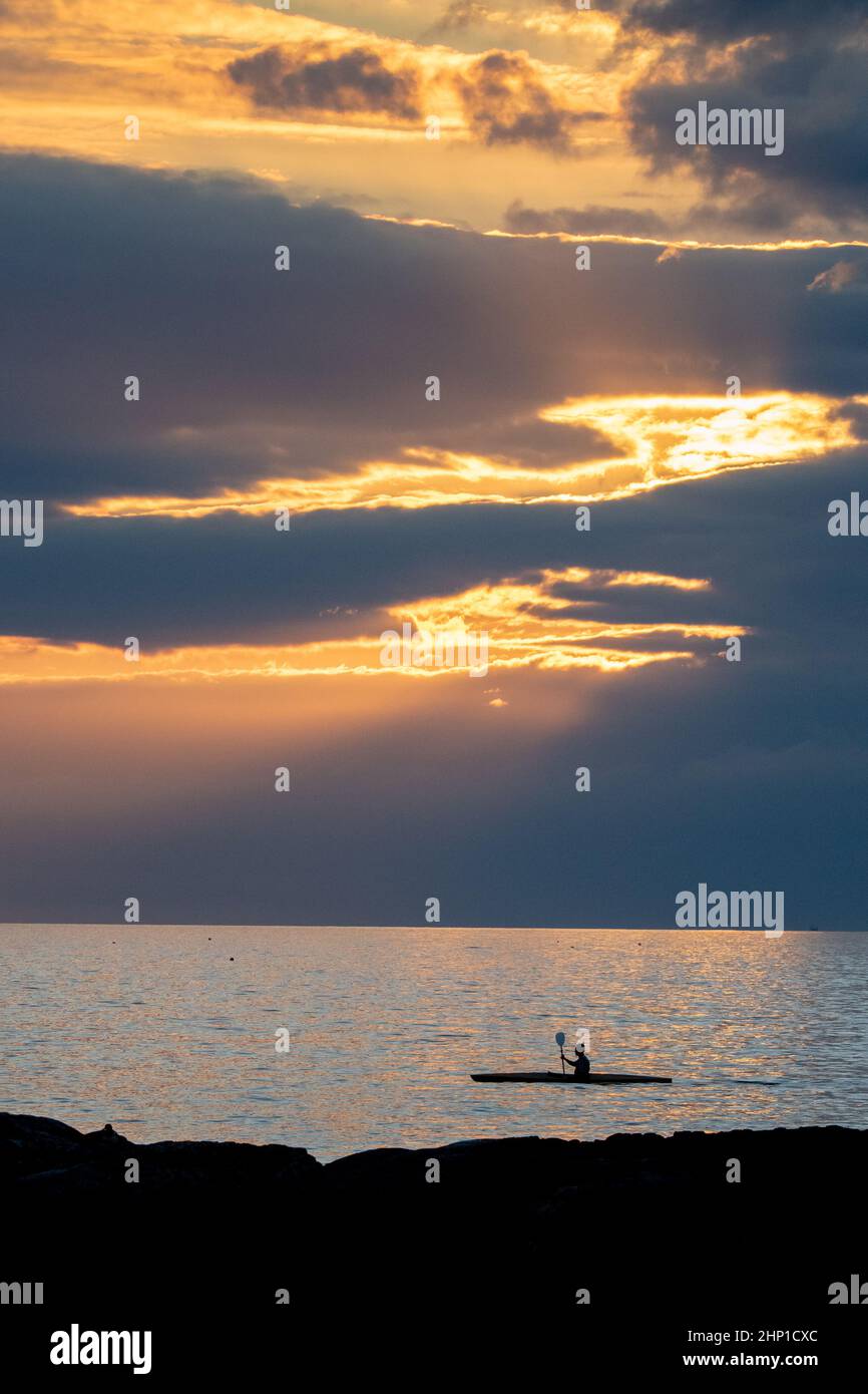 Scottish Sunset Foto Stock