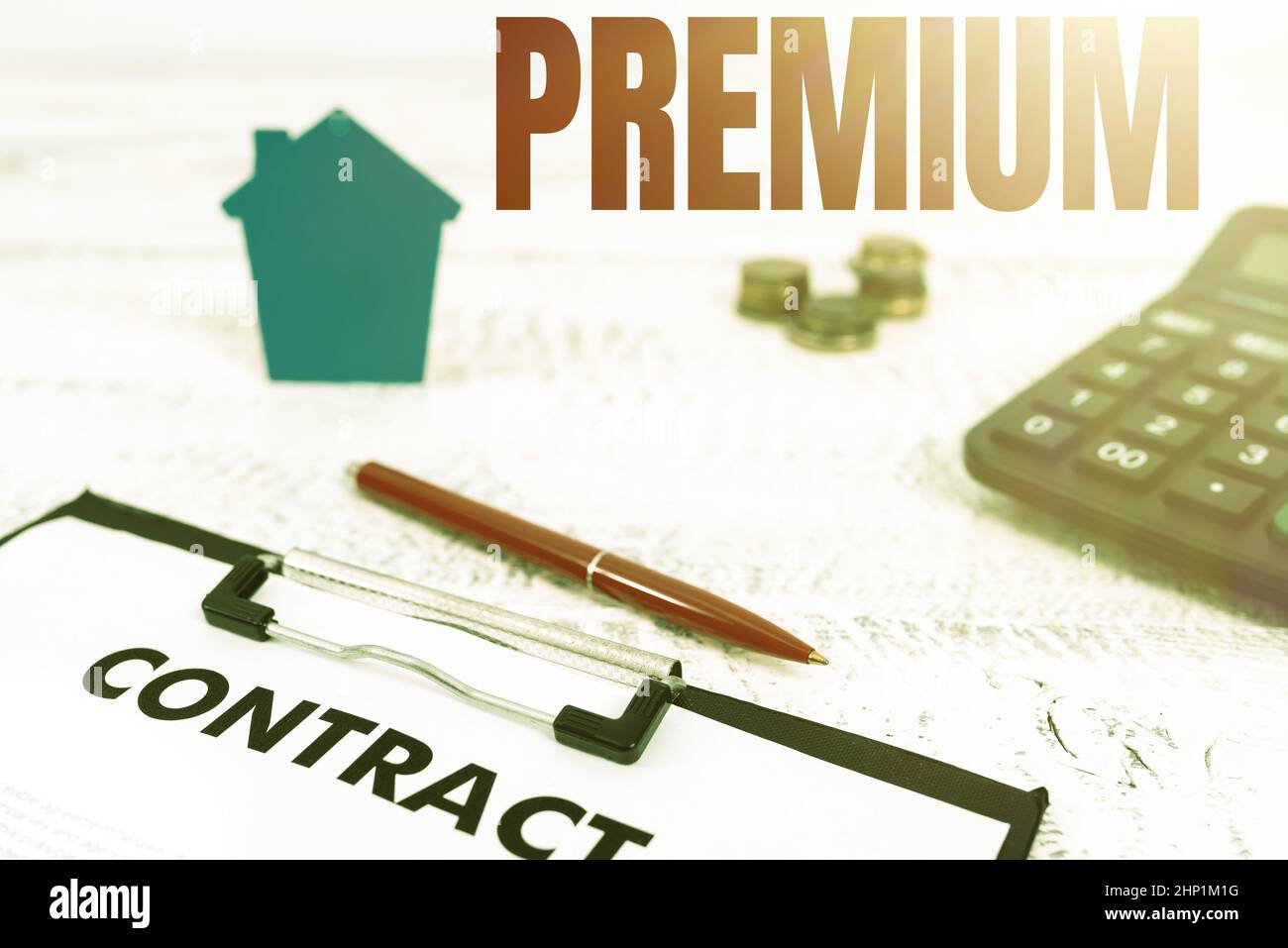 Didascalia di testo Presentazione Premium, Panoramica aziendale qualcosa o qualcuno di qualità superiore o superiore Un premio Presentazione Real Estate Business, Creat Foto Stock