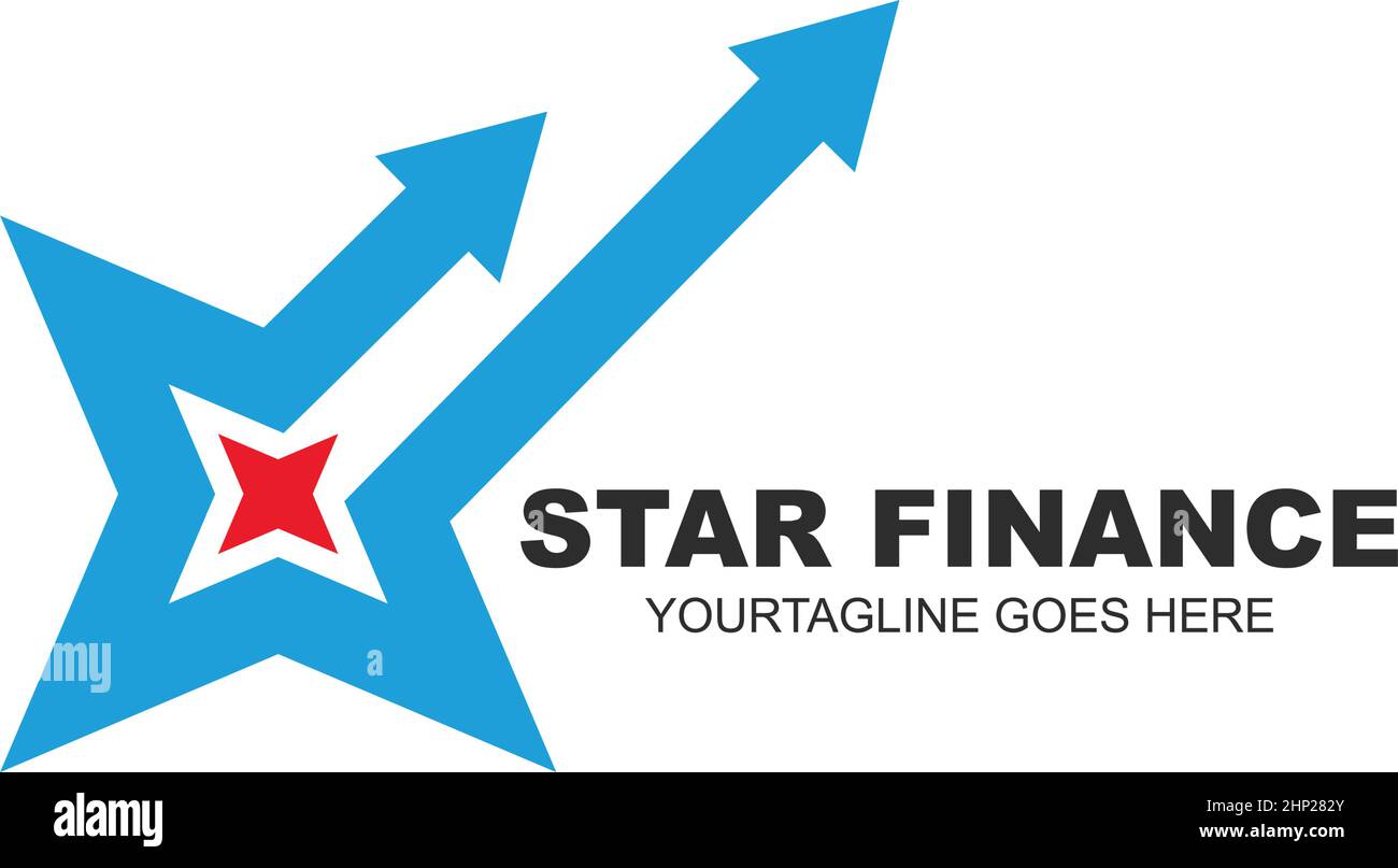 modello di disegno per l'illustrazione vettoriale dell'icona di star finance business Illustrazione Vettoriale
