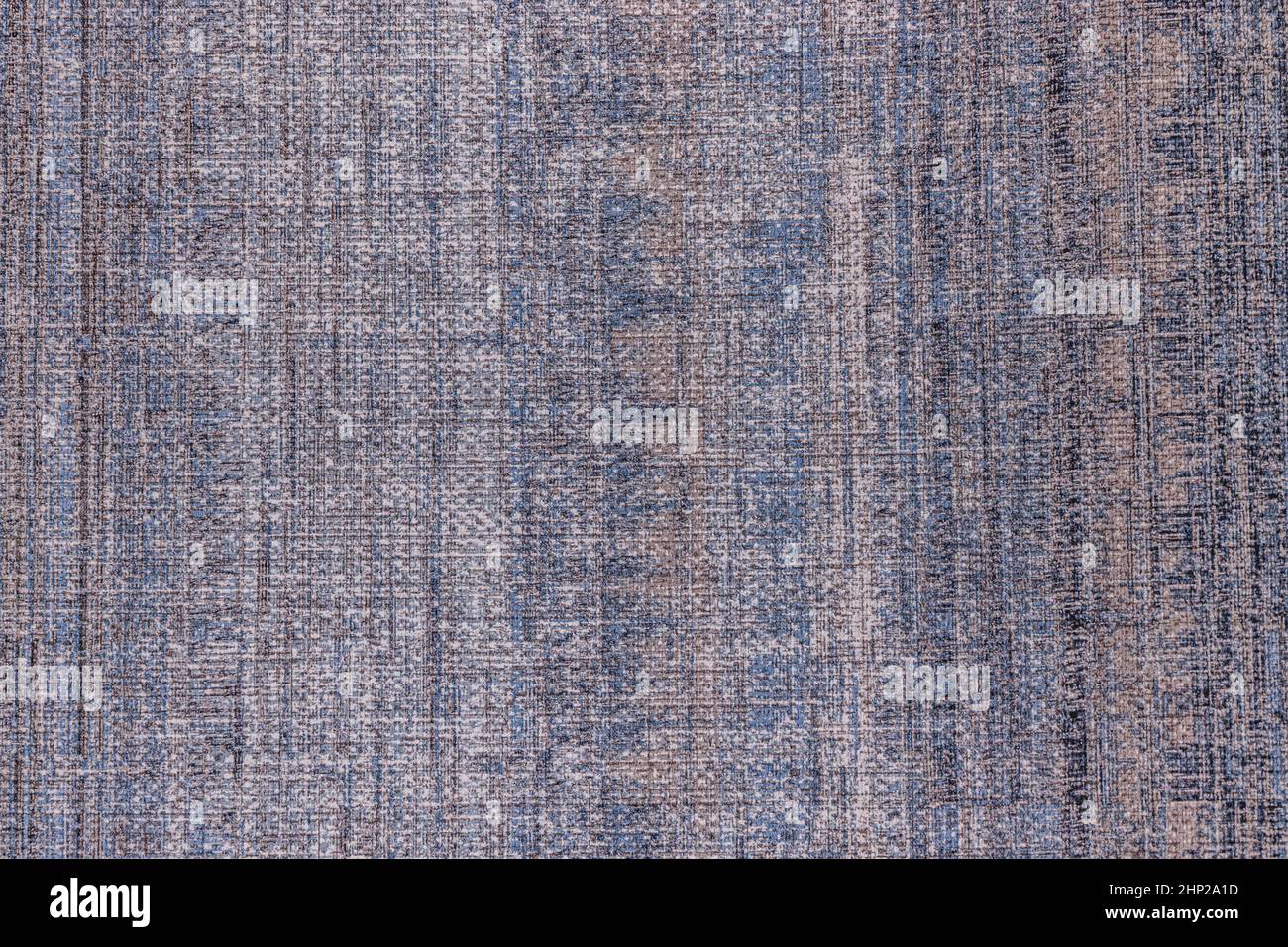 Texture a strisce in stile casale blu blu e grigio francese senza giunture. Panno da picnic in fibra di Pinstripe. Tessuto tessuto tessuto tessuto di tessuto di sfondo. panni a righe Foto Stock