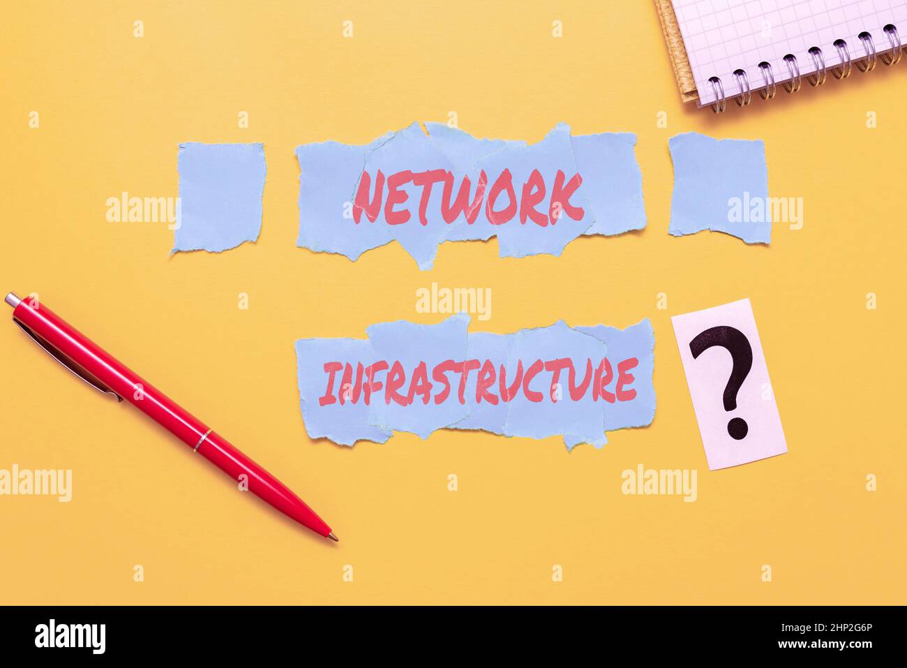 Firma che mostra l'infrastruttura di rete, Business Showcase hardware e software risorse dentro e fuori Connection Critical Thinking trovare indizi Risposta Foto Stock