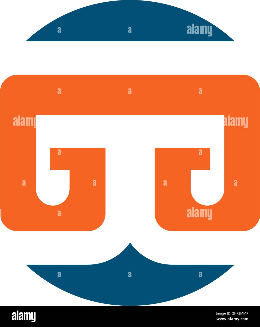 Illustrazione del logo dell'icona del vettore di lettere GG o gd Illustrazione Vettoriale