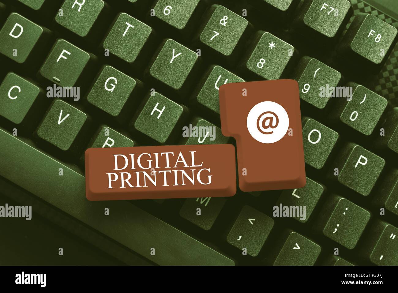 Visualizzazione concettuale Stampa digitale, Business mostra le immagini digitali direttamente su vari supporti Abstract Drafting A Binding Contract, Creatin Foto Stock