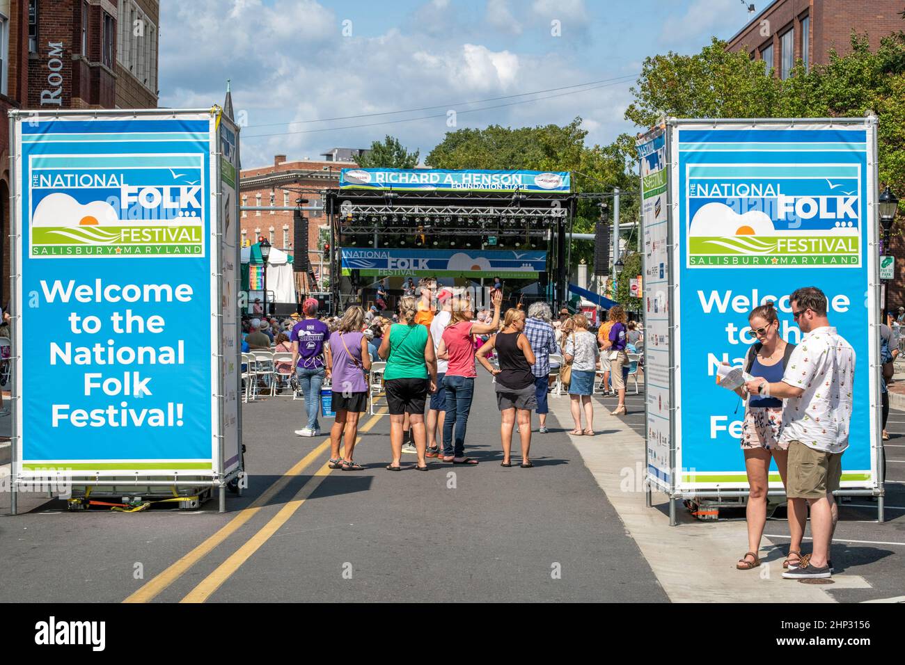 2021 Festival Nazionale del Folk a Salisbury, Maryland Foto Stock