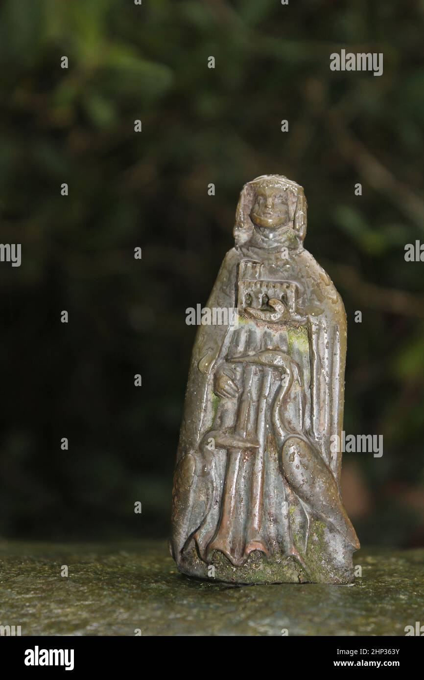 Madonna con Erone - scultura in bronzo Foto Stock
