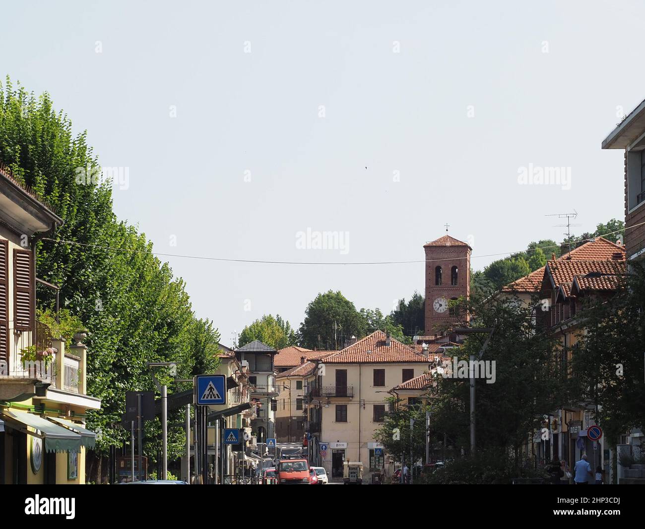 SAN MAURO, ITALIA - CIRCA LUGLIO 2021: Vista del centro storico Foto Stock