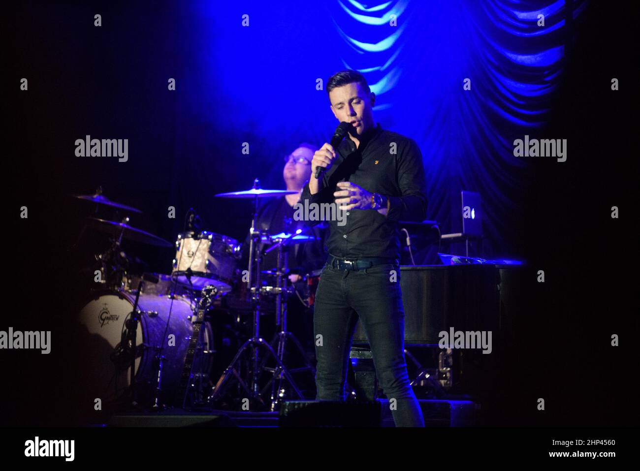 Il cantante Nathan carter si esibisce nel municipio di Cork, Irlanda. Immagine. John Allen Foto Stock