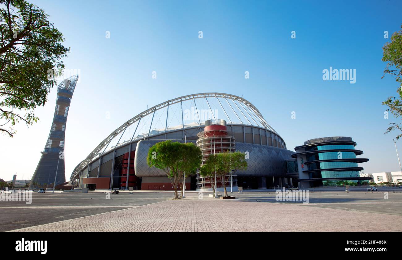 Khalifa International Stadium -UNO DEI LUOGHI DELLA Coppa del mondo FIFA Qatar 2022- 18-02-2022 QATAR Foto Stock