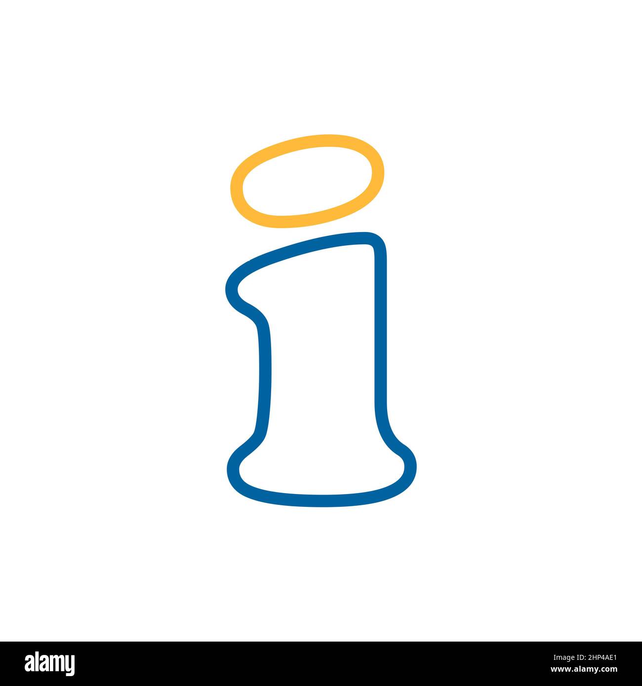 Icona pagina Web informazioni. Guida, FAQ. Cartello e-commerce. Simbolo grafico per la progettazione del sito Web, il logo, l'app, l'interfaccia utente. Illustrazione vettoriale, EPS10. Foto Stock