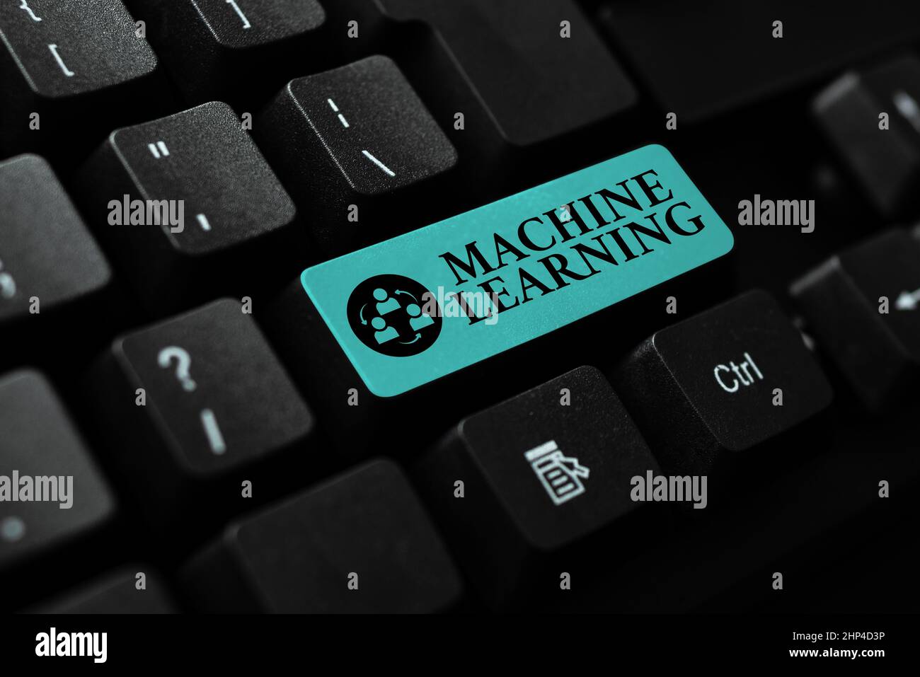 Sign visualizzazione di apprendimento automatico, panoramica aziendale il concetto che un computer può apprendere nuovi dati da solo Word Processing Program Ideas, Logging Prgr Foto Stock