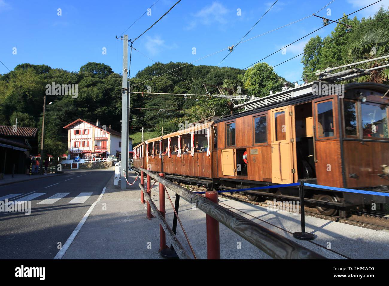 La Rhune, Sare, Pays Basque, Pirenei Atlantici, Francia Foto Stock