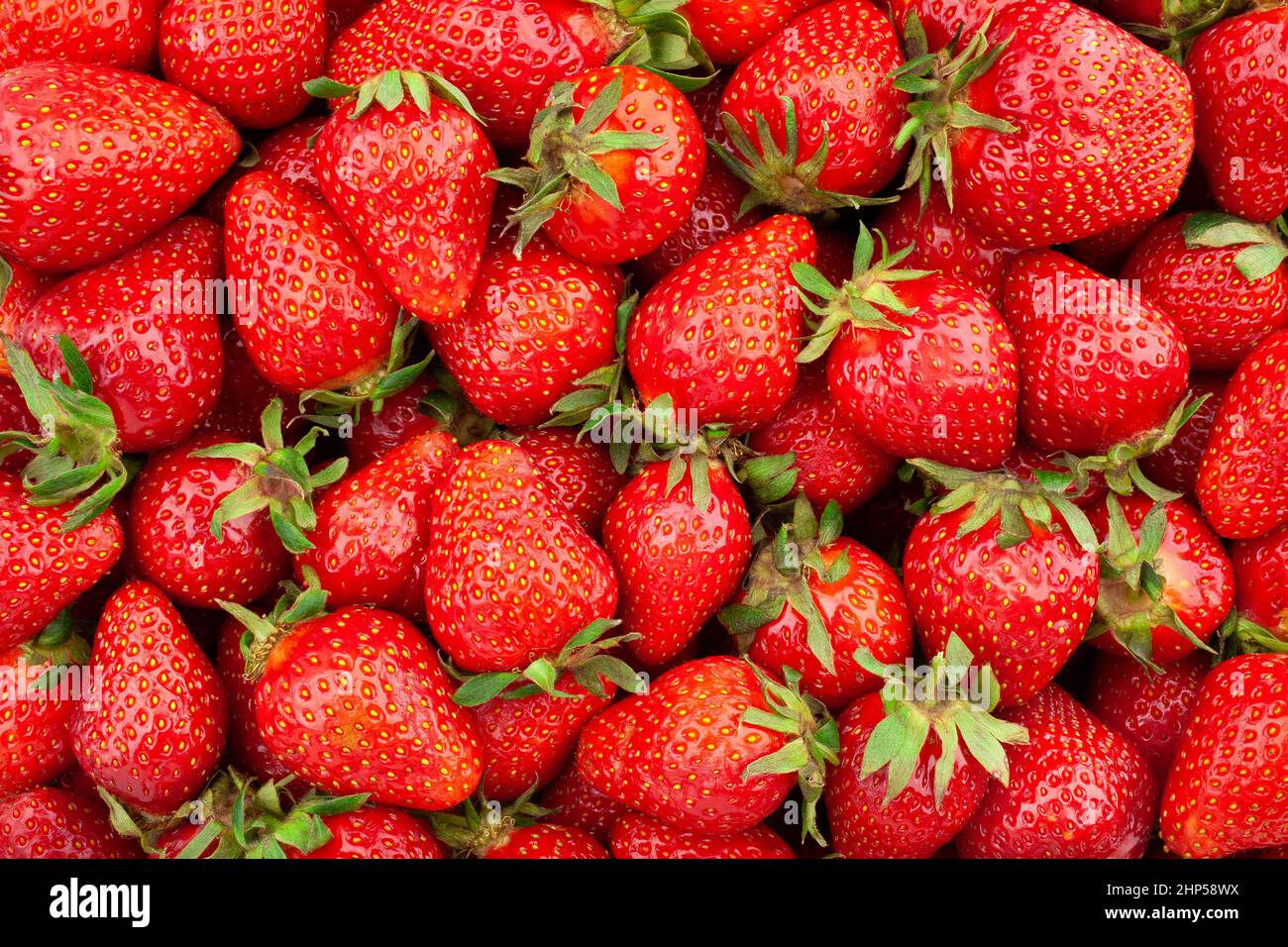 struttura di fragola sfondo modello closeup Foto Stock
