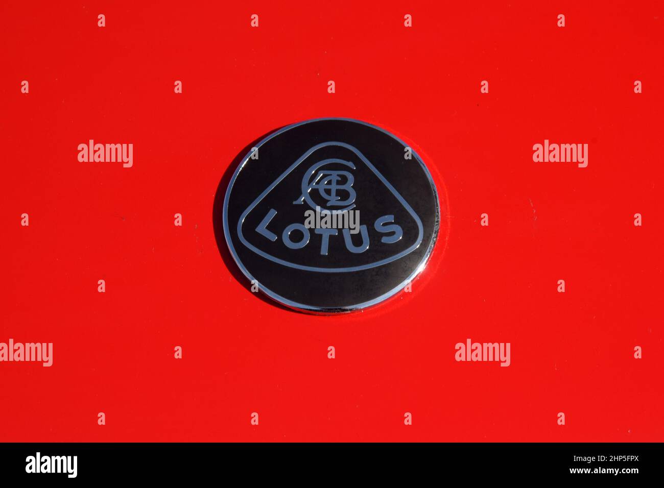 SETTEMBRE 2021 - MELUN - FRANCIA: Vista sul logo lotus che è un marchio famoso di auto Foto Stock