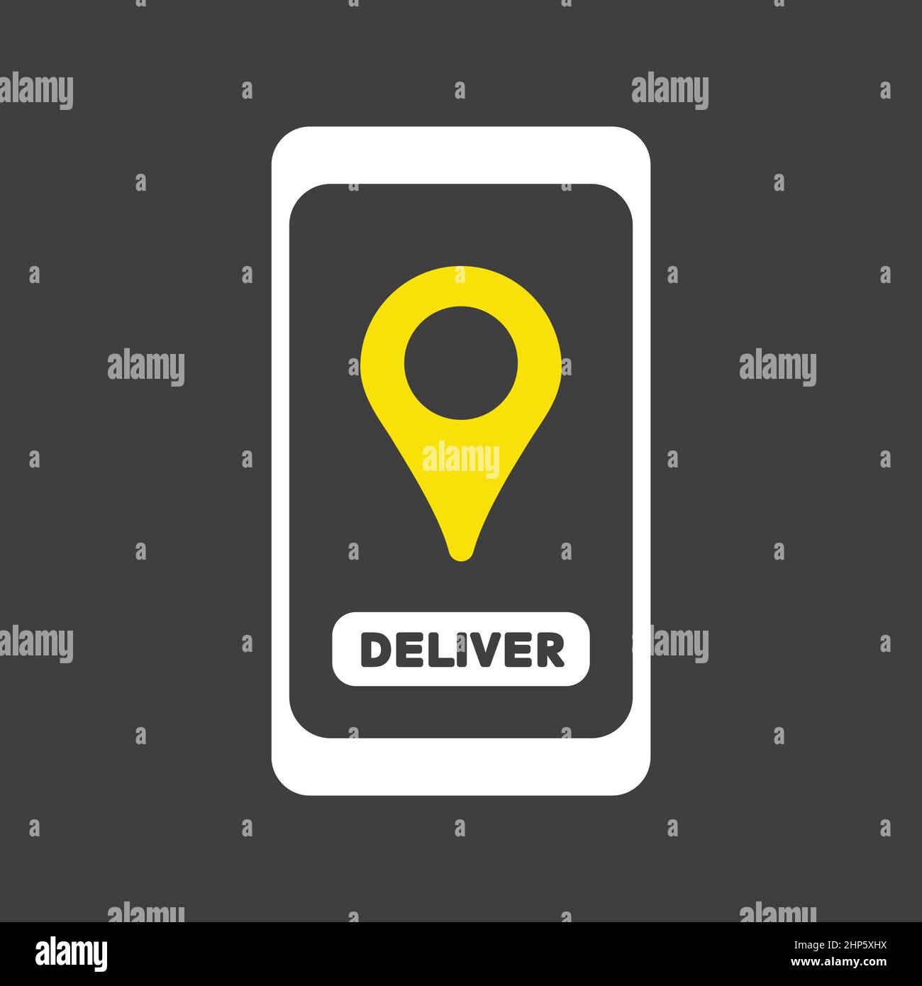 Fast food delivery servizio Vector flat icona Illustrazione Vettoriale